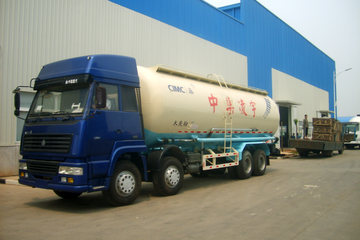 中国重汽 斯太尔王 290马力 8X4 粉粒物料车(凌宇牌)(CLY5319GFL)
