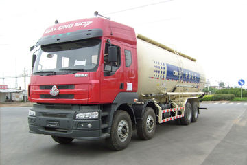 东风柳汽 霸龙507 340马力 8X4 粉粒物料车(中集牌)(ZJV5316GFLLY3)