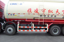 陕汽重卡底盘&nbsp;粉粒物料运输车上装图片