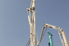 奔驰底盘 泵车&nbsp;泵车上装                                                图片