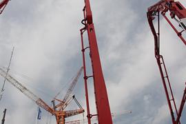 奔驰底盘 泵车&nbsp;泵车外观                                                图片