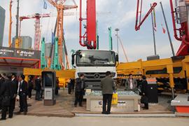 奔驰底盘 泵车&nbsp;泵车外观                                                图片