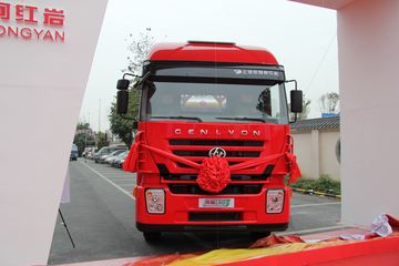 上汽红岩 杰狮M100重卡 380马力 6X4 LNG牵引车(CQ4256HTG384T)