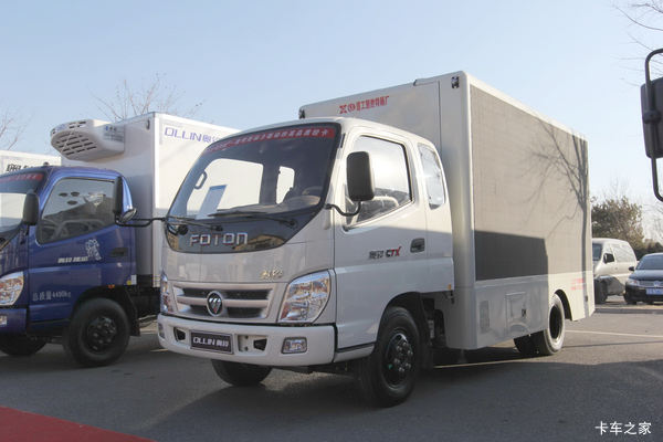 福田 奥铃CTX 131马力 3.7米排半厢式轻卡(宣传车)(BJ5049XXC-FC)