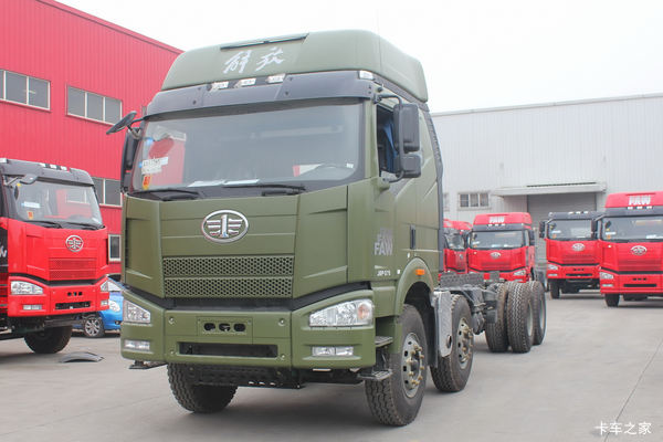 一汽解放 J6P重卡 370马力 8X4 8.8米自卸车底盘(CA3310P66K24L6BT)