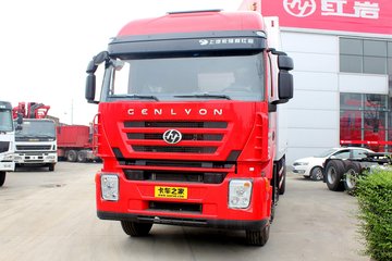 上汽红岩 杰狮C100重卡 390马力 8X4 9.4米栏板载货车(高顶)(CQ1315HTG466)