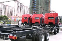 东风柳汽 乘龙M5重卡 310马力 8X4 9.6米仓栅式载货车底盘(LZ5312CSQEL)