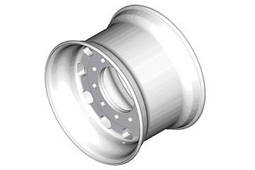 戴卡宏鑫 22.5x14.00 铝合金车轮(编号：T020218526A)