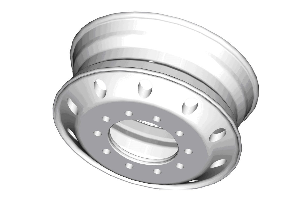 戴卡宏鑫 22.5x7.5 铝合金车轮(编号：T040813526B)