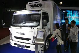 跃进底盘&nbsp;冷藏车外观图片