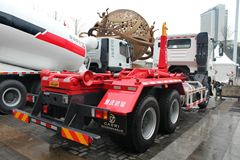 上汽红岩 杰狮M100 280马力 6X4 LNG可卸式垃圾车(重特牌)(QYZ5253ZXX4)