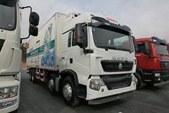 中国重汽 HOWO T5G 340马力 8X4 冷藏车(JYJ5317XLCD)