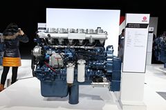 潍柴WP12NG350E50 350马力 12L 国五 天然气发动机