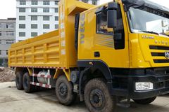 红岩 新金刚重卡 340马力 8X4 7.6米自卸车(上菲红)(CQ3314HTG366)