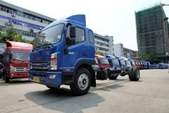 江淮帅铃 威司达W570中卡 160马力 4X2 7.7米厢式载货车底盘(HFC5161XXYP70K1E)