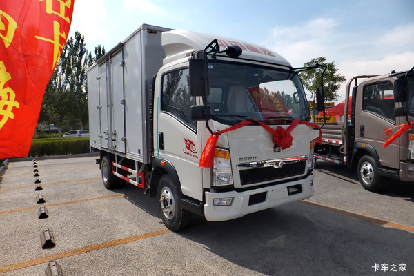 中国重汽HOWO 悍将 156马力 4.15米单排厢式轻卡(ZZ5047XXYG3314E145)