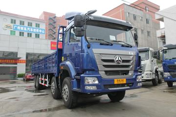 中国重汽 豪瀚J5G重卡 340马力 8X4 9.5米栏板载货车(ZZ1315N4663D1)