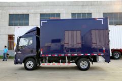 跃进 超越C300-33 125马力 4.1米单排厢式轻卡(德邦蓝 液压尾板)(NJ1041ZFDCMZ) 跃进 超越C300-33 125马力 4.1米单排厢式轻卡(德邦蓝 液压尾板)(NJ1041ZFDCMZ)