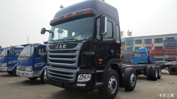 江淮 格尔发A5WⅢ重卡 375马力 8X4 9.5米仓栅式载货车(HFC5311CCYP1K5H45WS)