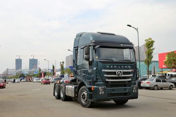 上汽红岩 杰狮C100重卡 480马力 6X4牵引车(蓝)(CQ4255HXG334HH)