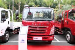 四川现代 瑞越轻卡 115马力 4.18米平板自卸车(玉柴)