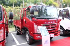 四川现代 瑞越 轻卡129马力 3.83米平板自卸车(云内)