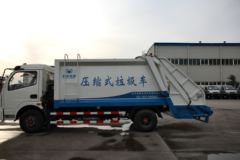 东风多利卡 124马力 4X2 垃圾压缩车(忠华通运牌)(TYJ5080ZYS)