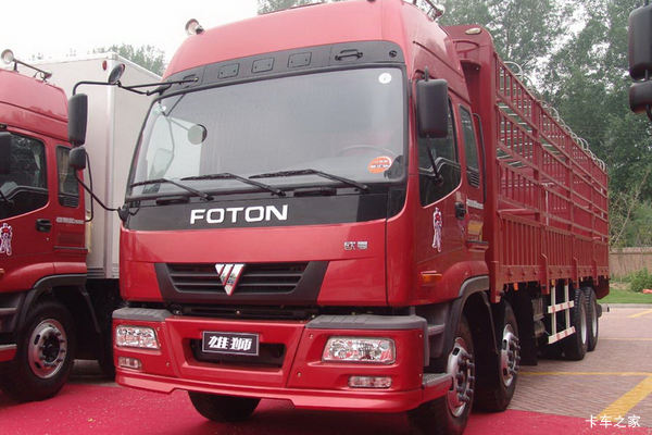 福田 欧曼ETX 6系重卡 290马力 8X4 9.5米篷式载货车(平顶)(BJ5247VLCJR-S2)