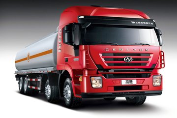 上汽红岩 杰狮M100 350马力 8X4 运油车底盘(平顶)(CQ5315GJYHMG466)