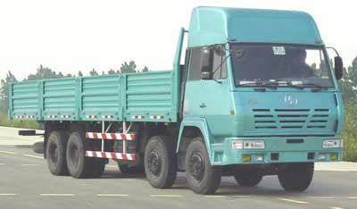 陕汽 奥龙重卡 300马力 8X4 9.3米栏板载货车(中长高顶)(SX1315TR456)