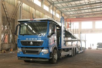 中国重汽 HOWO T5G重卡 340马力 中置轴轿运车(ZZ1257N573GD1K/N7D7)