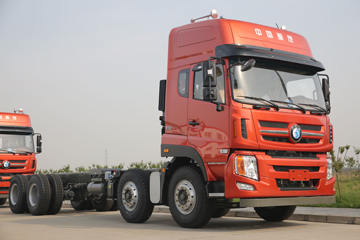 重汽王牌 W5B-H重卡 340马力 8X4 9.6米仓栅式载货车(457后桥)(CDW5310CCYA1T4J)