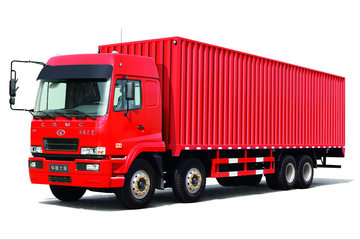 华菱之星 345马力 8X4 9.6米排半厢式载货车(HN5310XXYX34D6M5)