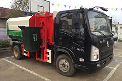 陕汽商用车 轩德X9 130马力 4X2 挂桶式垃圾车(楚飞牌)(CLQ5040ZZZ5SX)