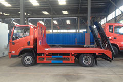 陕汽商用车 轩德X9 130马力 4X2 平板运输车(楚飞牌)(CLQ5040TPB5SX)