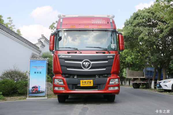 福田 欧曼GTL 6系重卡 280马力 6X2 9.6米翼开启厢式载货车(BJ5259XYK-AA)