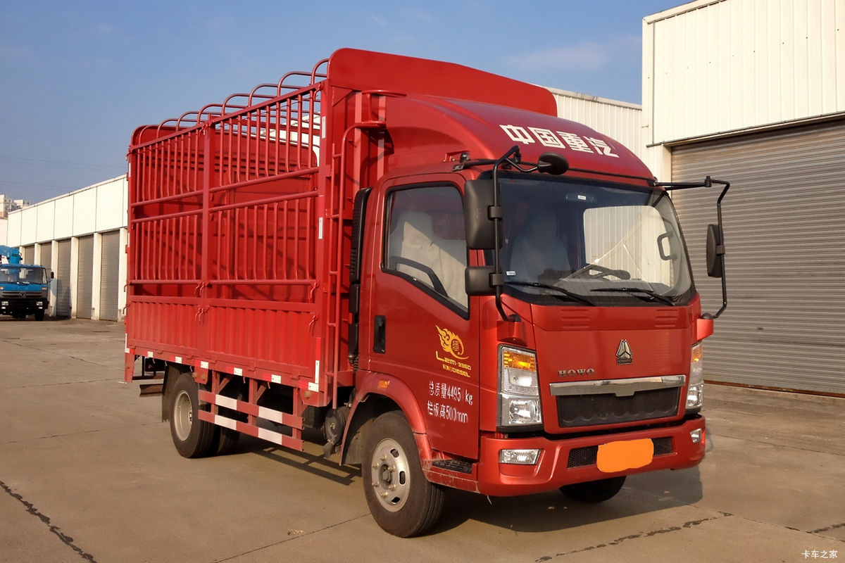 中国重汽HOWO 悍将 城配版 116马力 4.15米单排仓栅式轻卡
