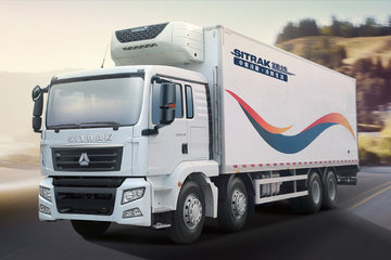 中国重汽 汕德卡SITRAK C5H 340马力 8X4 9.5米冷藏车(ZZ5316XLCN466GE1)