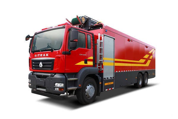 中国重汽 汕德卡SITRAK C7H重卡 400马力 6X4水带敷设消防车底盘(ZZ5356V524ME1)