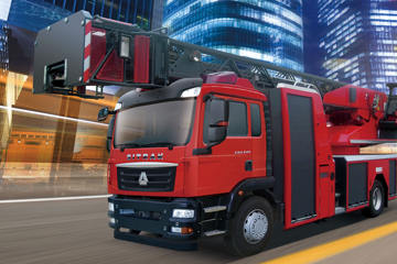 中国重汽 汕德卡SITRAK C5H重卡 340马力 4X2云梯消防车底盘(ZZ5206N501GE1)