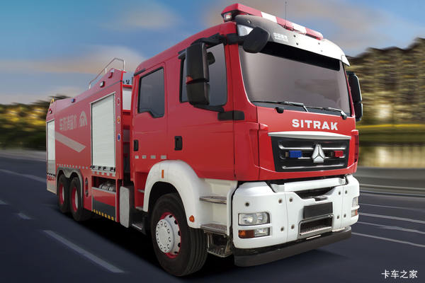 中国重汽 汕德卡SITRAK C7H重卡 400马力 6X4水罐消防车底盘(ZZ5356V524ME1)