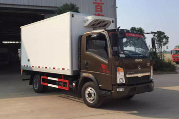 中国重汽HOWO 悍将 115马力 4X2冷藏车(华威驰乐牌)(SGZ5047XLCZZ4)
