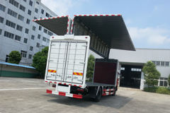 东风新疆 专底系列 180马力 4X2 7.7米翼开启厢式载货车(EQ5180XYKGD5D)