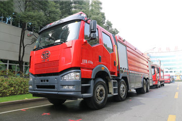 一汽解放 J6P重卡 420马力 8X4水罐消防车(中卓时代牌)(ZXF5400GXFSG210/Y)