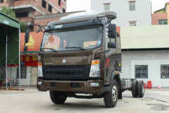 中国重汽HOWO 统帅 154马力 5.2米排半仓栅式载货车底盘(ZZ5147CCYG421CE1)