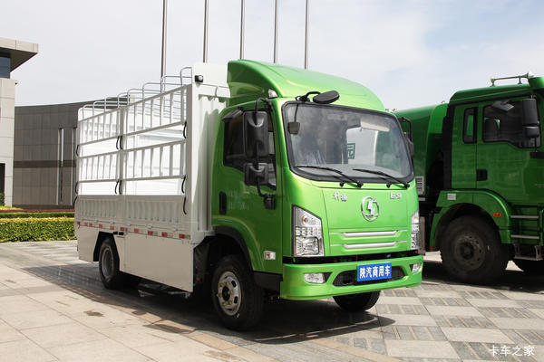陕汽商用车 轩德E9 4.5T 4.15米单排纯电动仓栅式轻卡(SX5048CCYBEV331L)103.42kWh