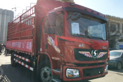 陕汽重卡 德龙L3000 220马力 4X2 6.75米排半仓栅式载货车(SX5180CCYLA12)