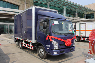 跃进 超越C300 125马力 4.1米单排厢式轻卡(NJ5041XXYZFDCMZ)(德邦蓝)