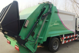 东风多利卡底盘&nbsp;垃圾运输车外观图片