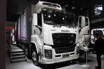 庆铃 五十铃巨咖 380马力 8X4 9.6米冷藏车(QL5310XLCUZVDHJ)